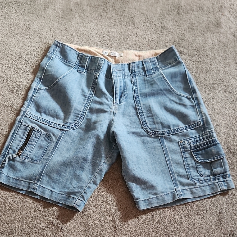 Lee Women's Light Blue Denim Shorts